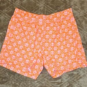 Vineyard Vines Orange Patterned Women's Shorts